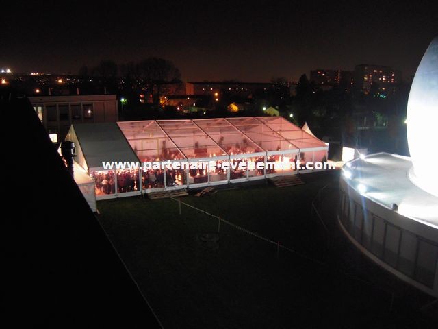 Structure 20m toits transparents