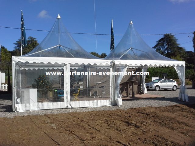 Pagodes 5x5 toit cristal